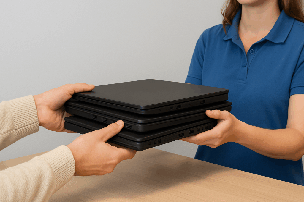 Doneren en inleveren van computers en laptops
